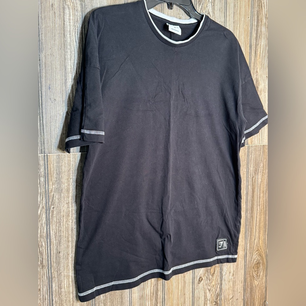 Gymshark Black and White Short Sleeve Tee